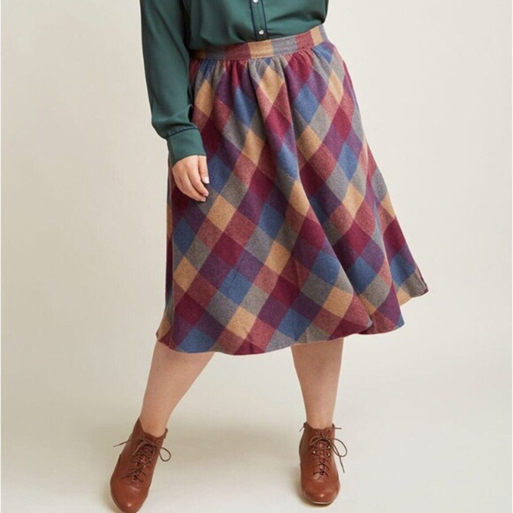 Modcloth Sunday Sojourn Midi Skirt